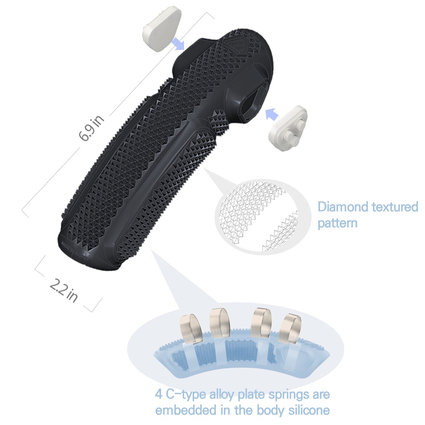 KIMYO WORKS Fidget Steer Grip | Sensory Steering Grip for Calmer, More Focused Driving