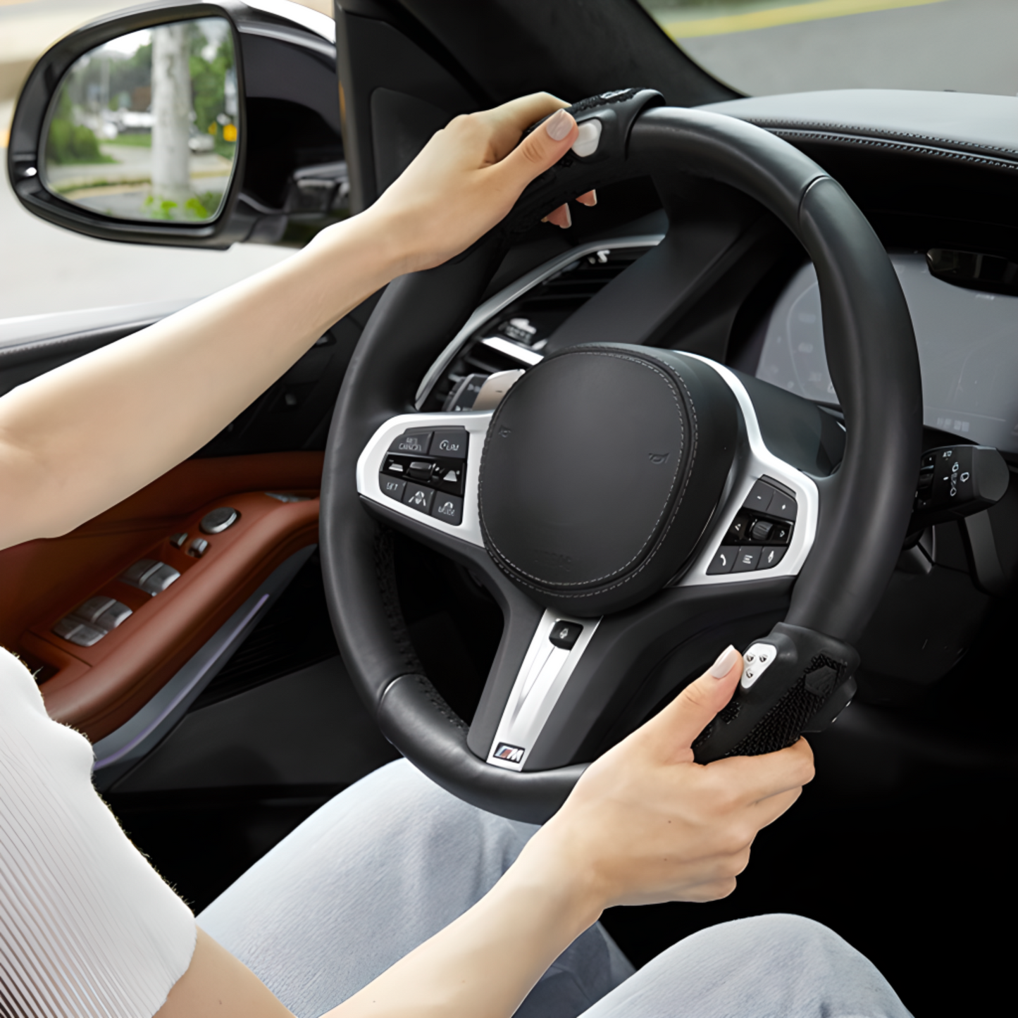 KIMYO WORKS Fidget Steer Grip | ADHD Driving Aid & Anxiety Stress Relief Tool