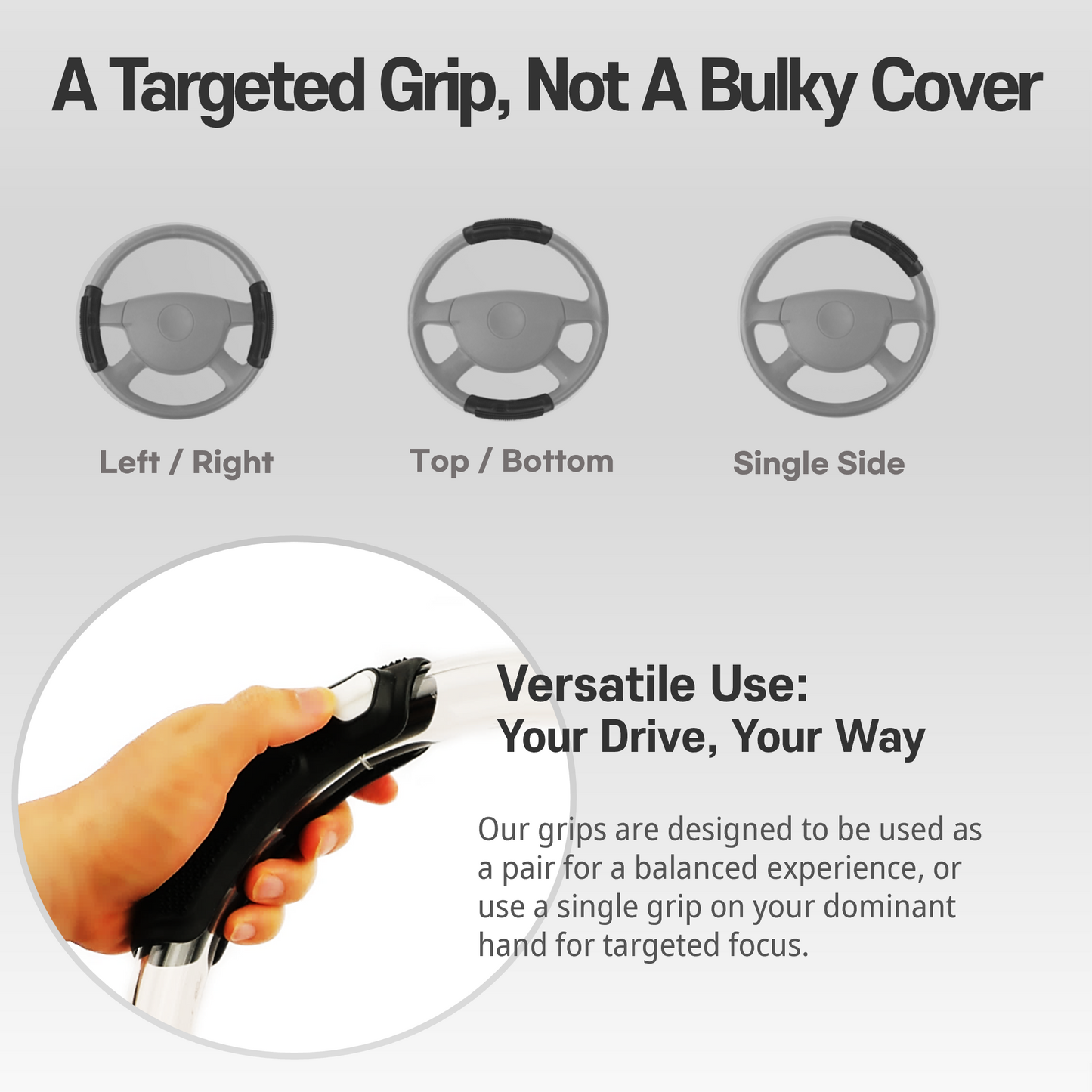 KIMYO WORKS Fidget Steer Grip | ADHD Driving Aid & Anxiety Stress Relief Tool