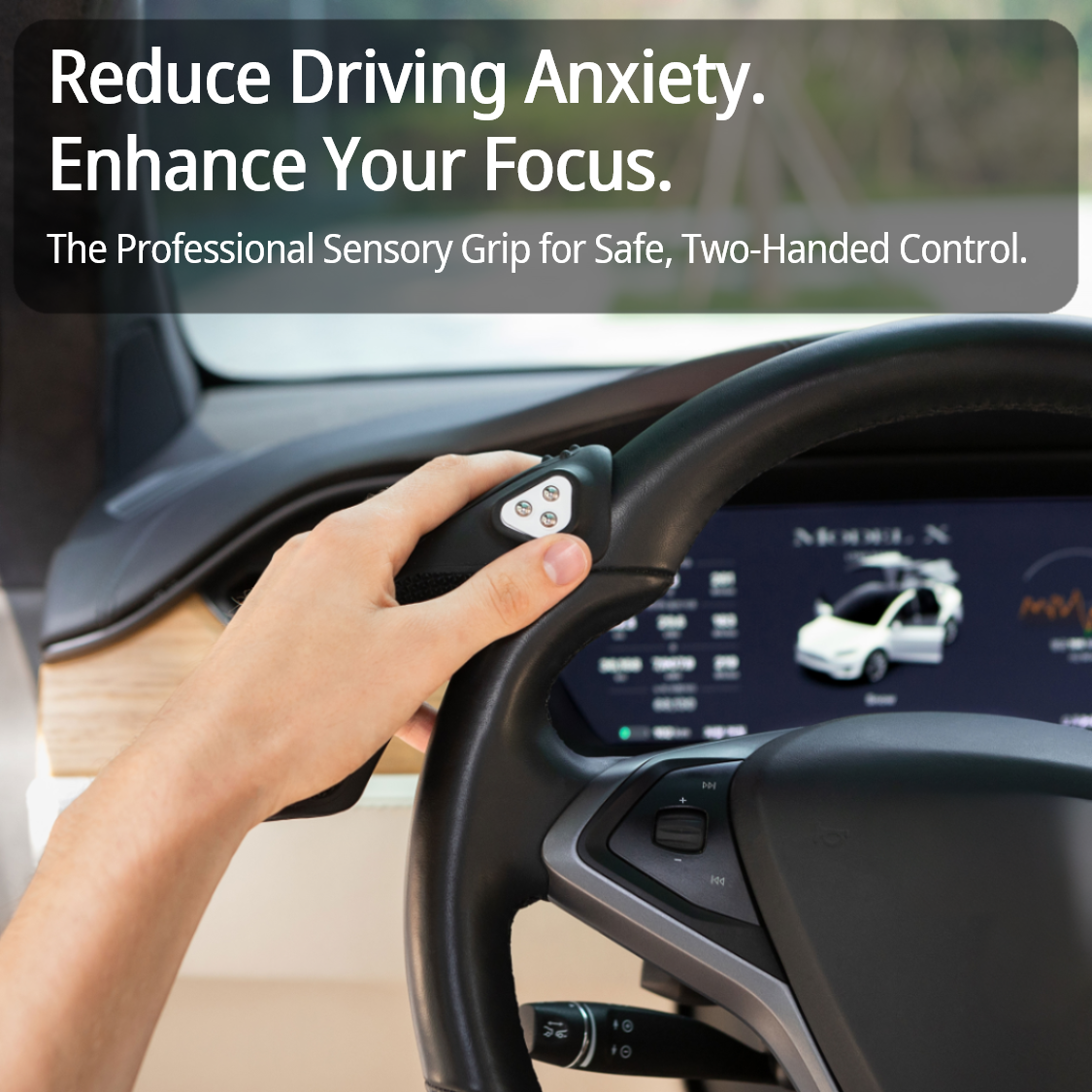 KIMYO WORKS Fidget Steer Grip | ADHD Driving Aid & Anxiety Stress Relief Tool