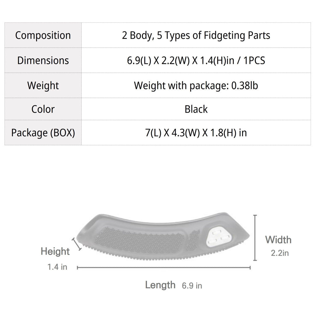Fidget steer grip specification weight